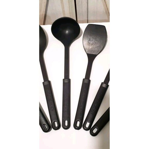 Calphalon Nylon Cooking Utensils Black Gray Set of 6 Heat Up To 400 Degrees - Picture 4 of 6